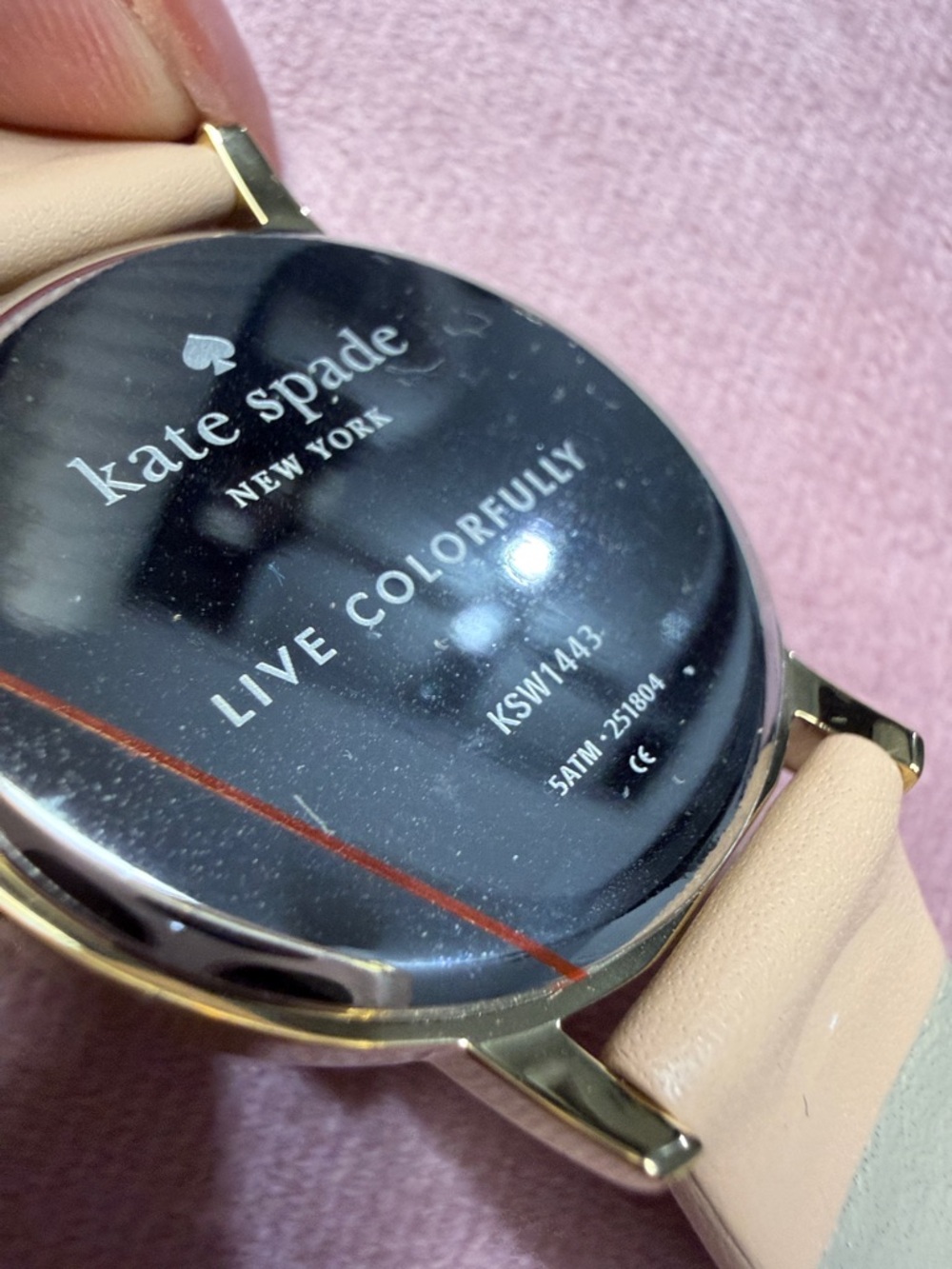 kate spade blush and gold pineapple dial watch - Picture 4 of 11